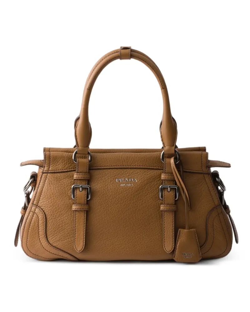 Prada large leather tote bag - Braun Braun