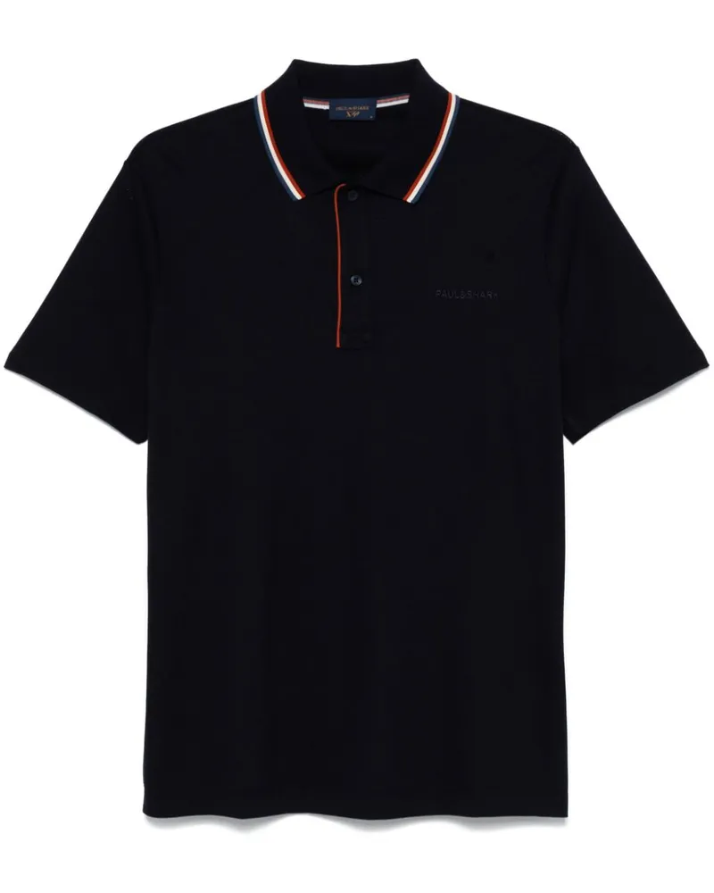 Paul & Shark Poloshirt aus Pikee - Blau Blau