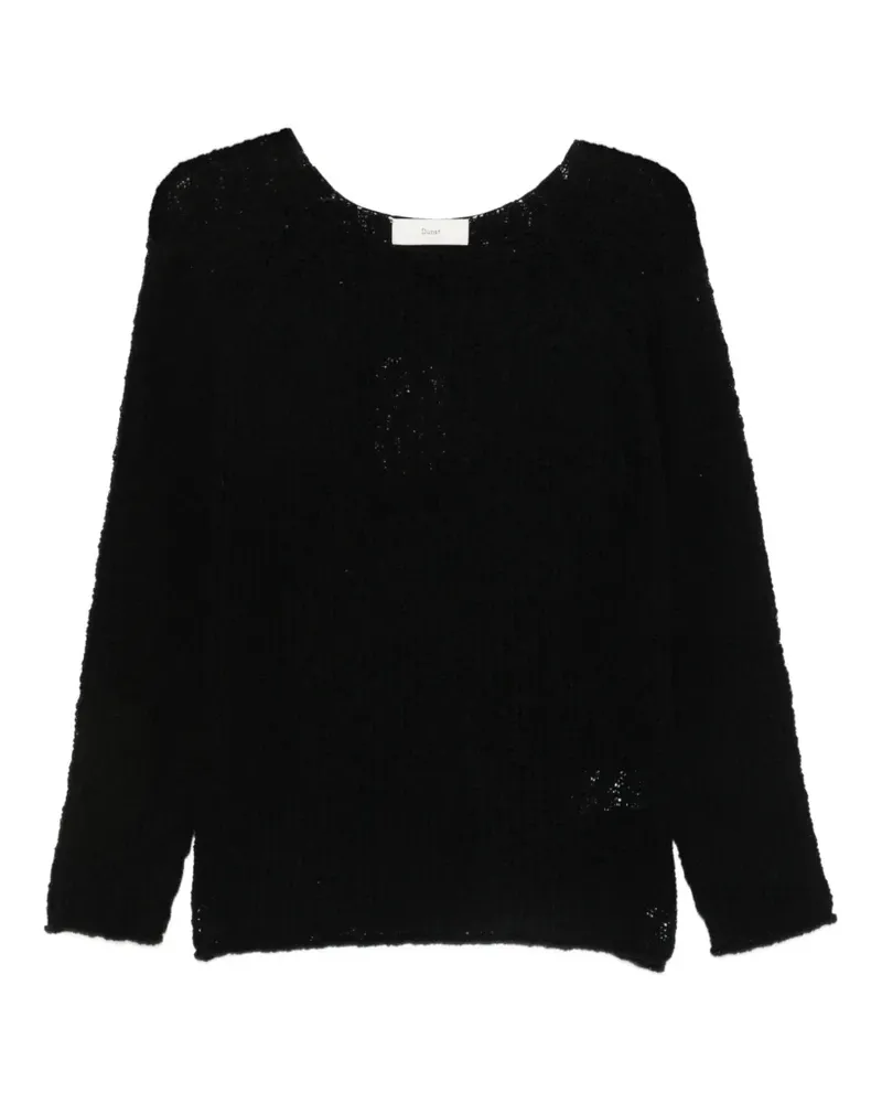 Dunst open-knit sweater - Schwarz Schwarz