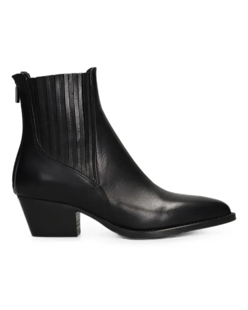 Fabio Rusconi pointed-toe zip-fastening ankle boots - Schwarz Schwarz