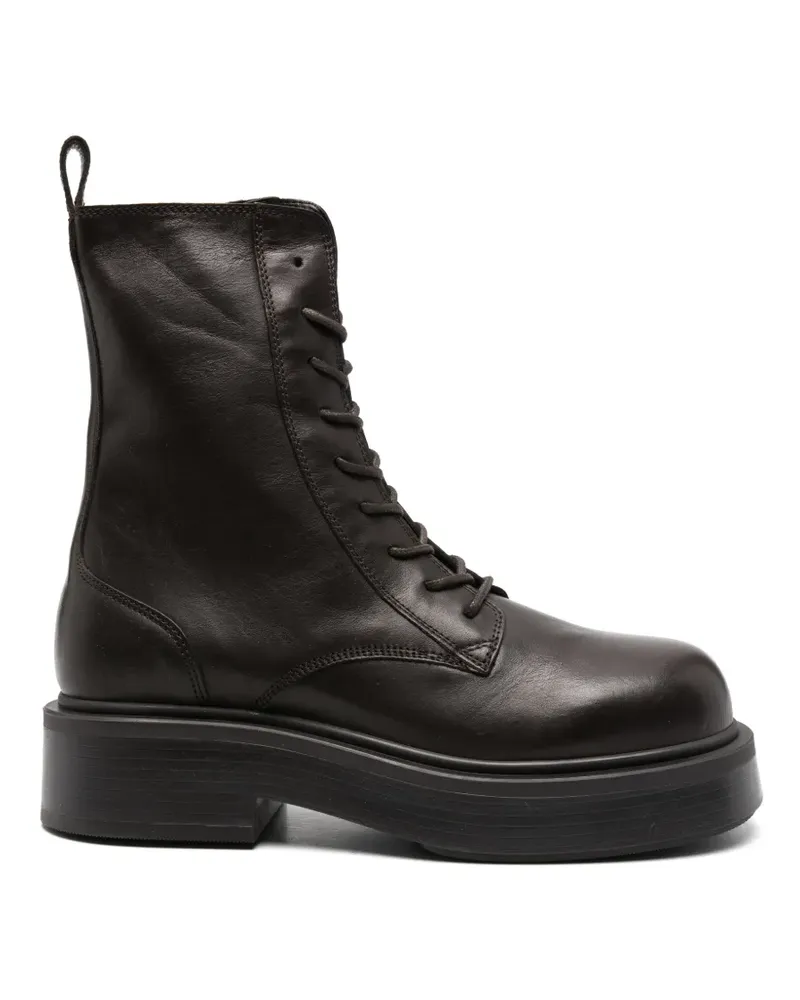 Vic Matié Xavier lace-up platform ankle boots - Braun Braun