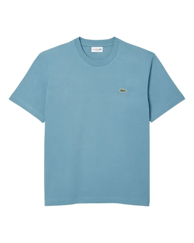Lacoste T-Shirt mit Logo-Stickerei - Blau Blau
