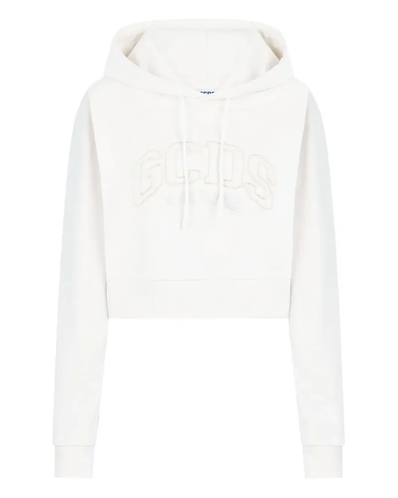GCDS Hoodie mit Logo-Stickerei - Nude Nude