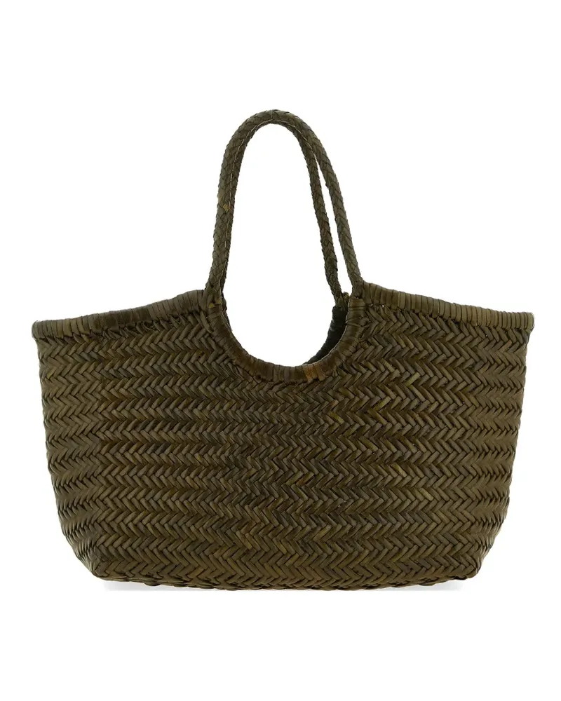 Dragon Diffusion Nantucket woven-leather tote bag - Grün Grün