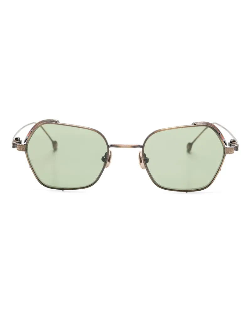 MATSUDA Sonnenbrille mit geometrischem Gestell - Braun Braun