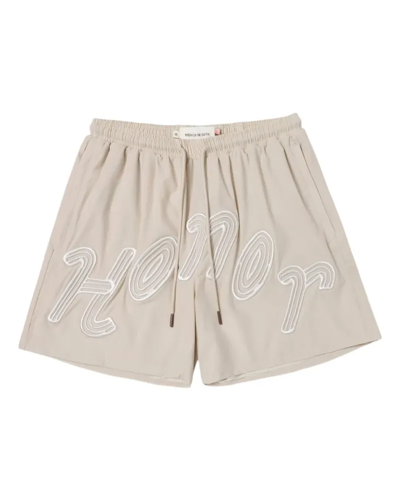 Honor The Gift Koffer-Shorts mit Logo-Stickerei - Nude Nude