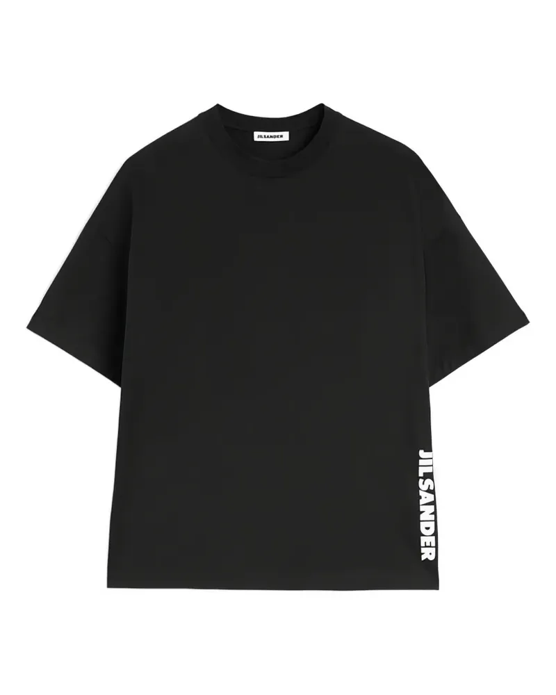 Jil Sander T-Shirt mit Logo-Print - Schwarz Schwarz
