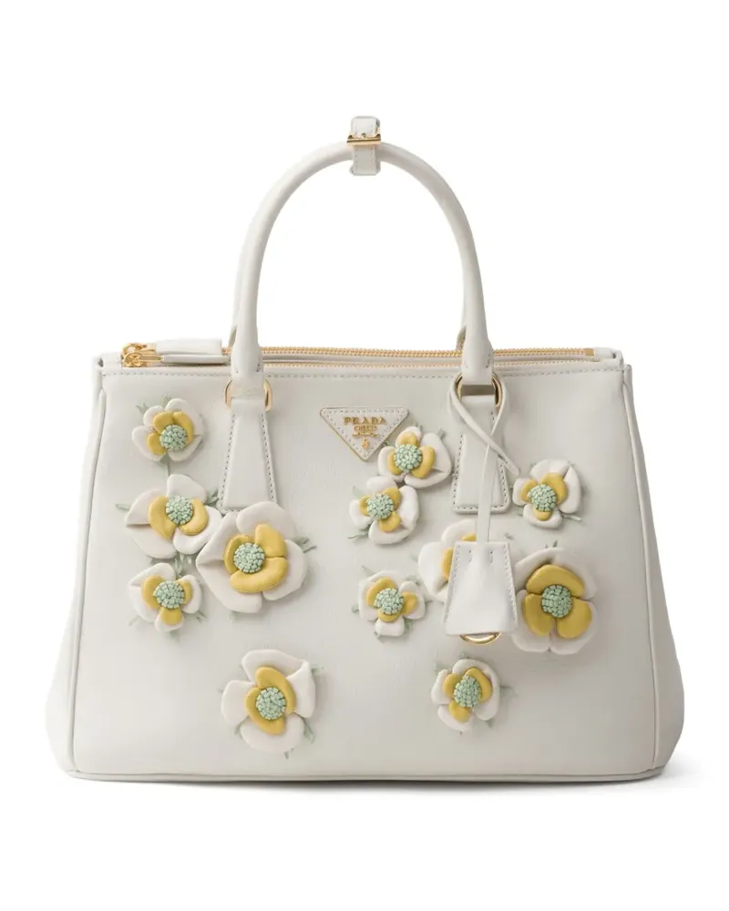 Prada Große Galleria Handtasche - Weiß Weiß