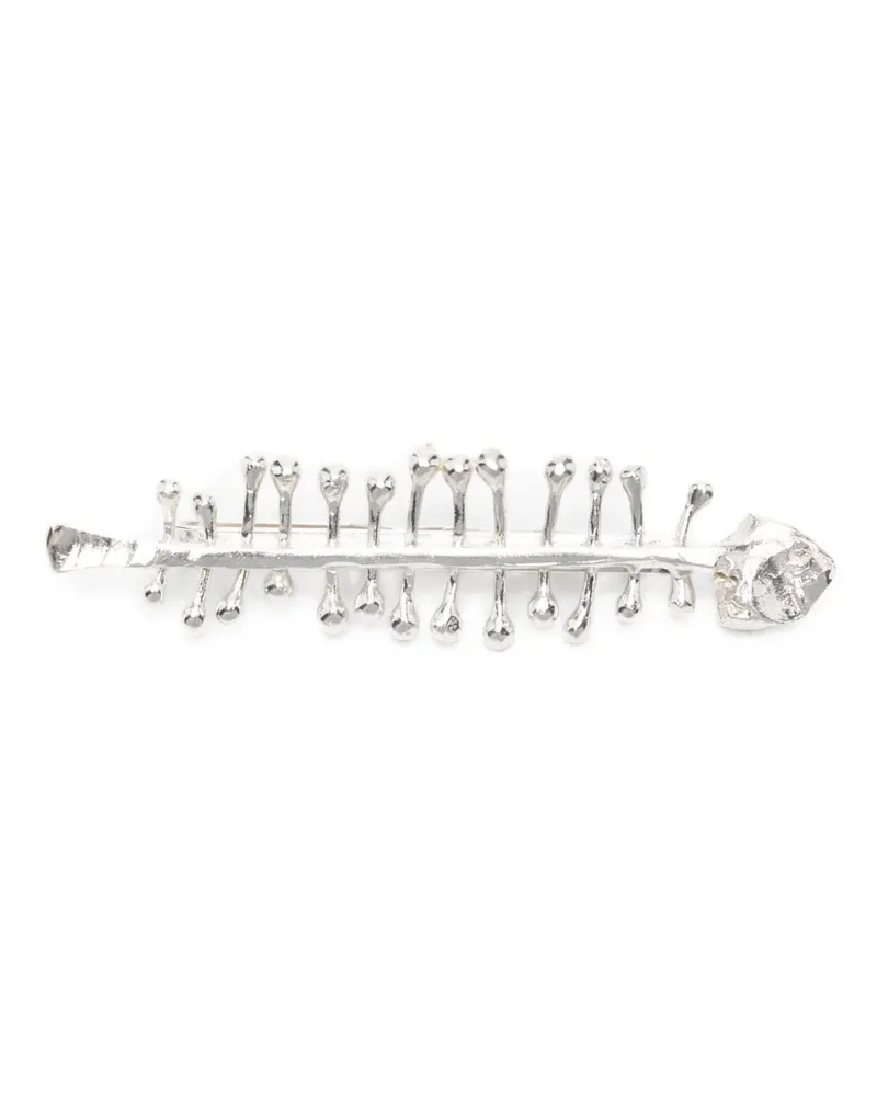 Alighieri The Skeleton of the Self barrette - Silber Silber