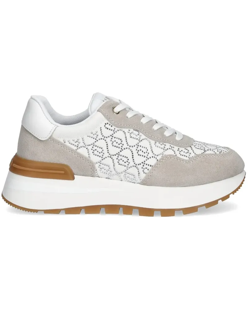 Liu Jo Sneakers mit Strass-Logo - Weiß Weiß