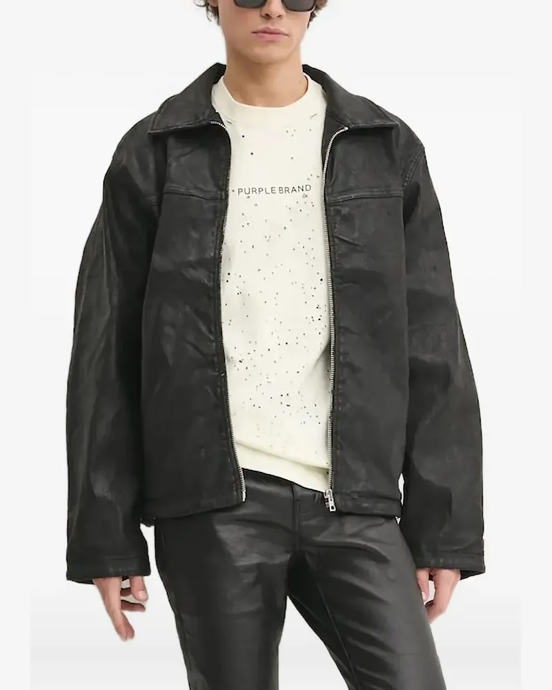HUGO BOSS Jacke mit Reißverschluss - Schwarz Schwarz