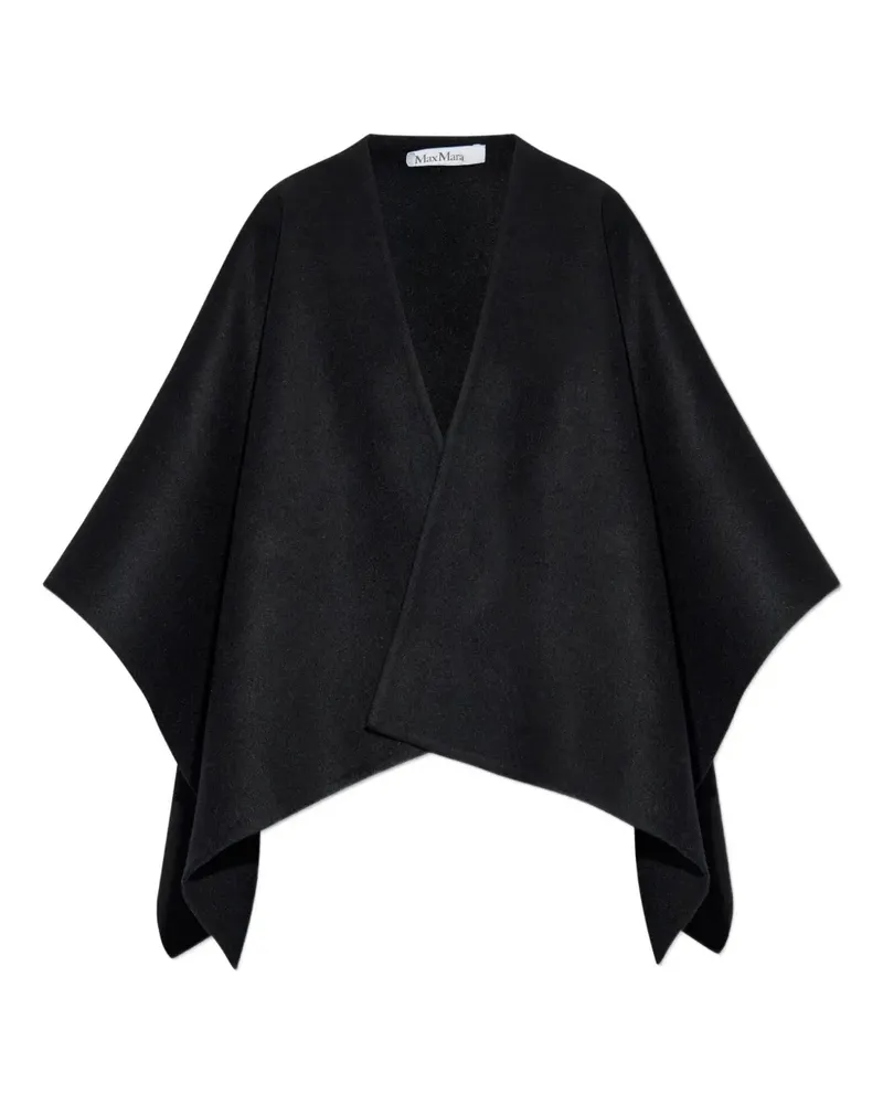 Max Mara Drapiertes Serra Cape - Schwarz Schwarz