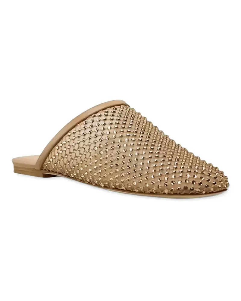 Stuart Weitzman crystal-embellished sandals - Nude Nude