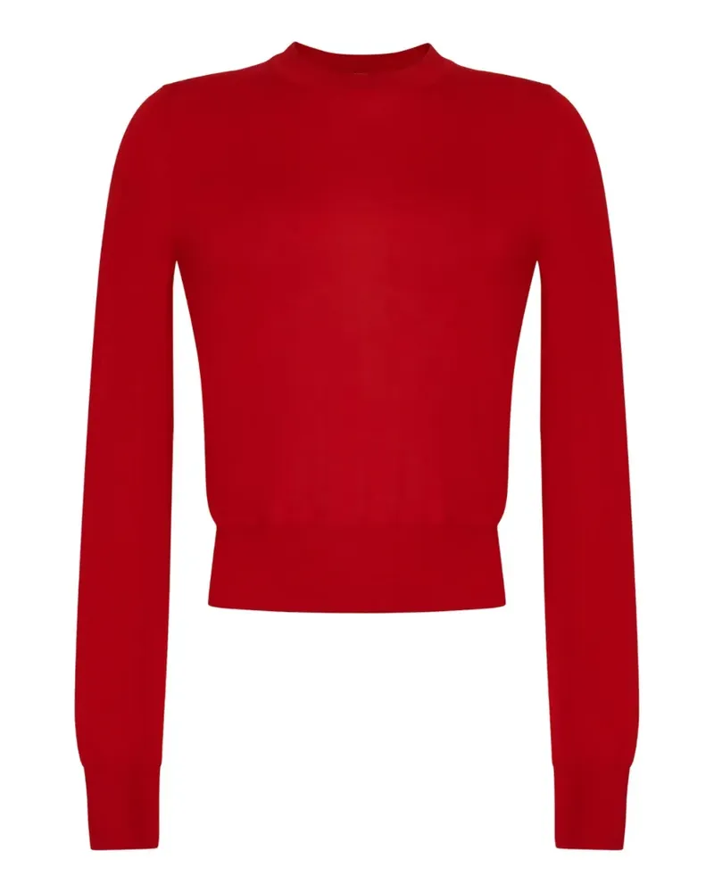 Adam Lippes Fein gestrickter Didion Pullover - Rot Rot