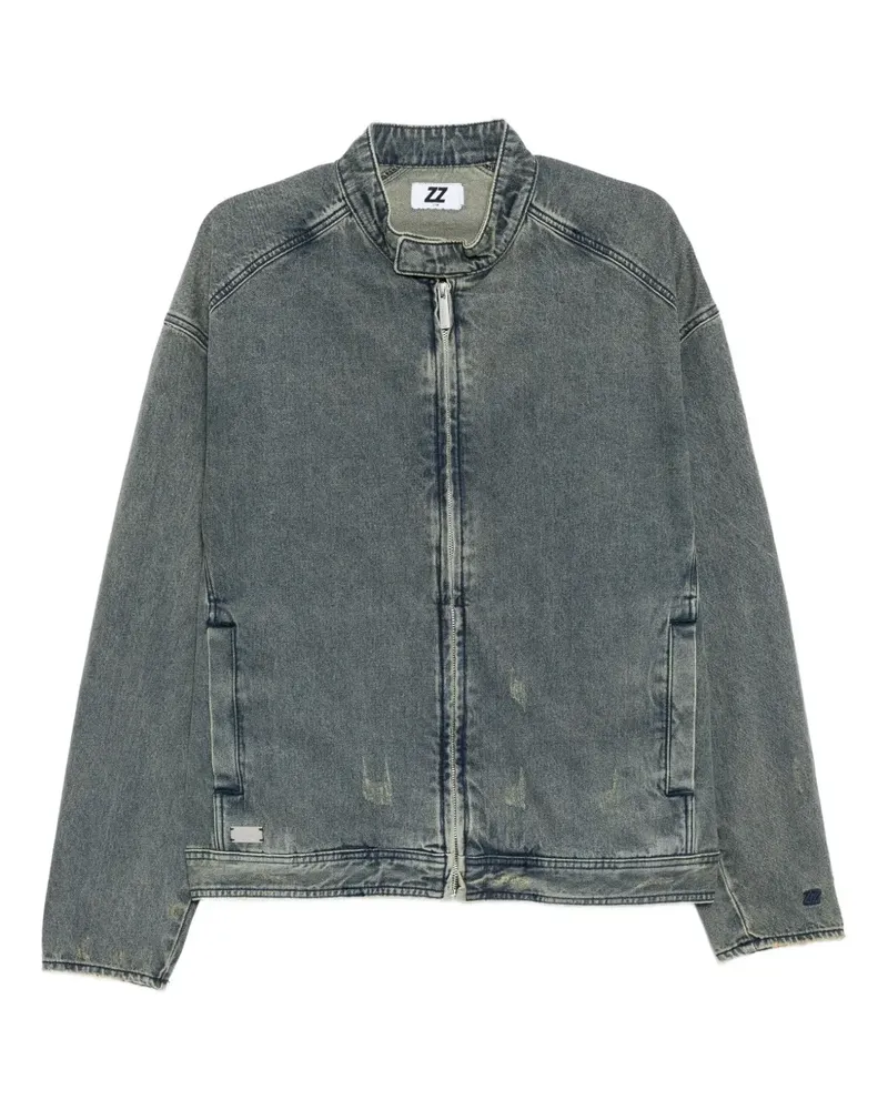 Izzue Jeansjacke mit Reißverschluss - Blau Blau