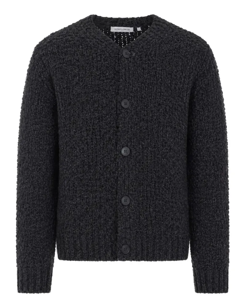 Sunflower Cardigan mit V-Ausschnitt - Schwarz Schwarz