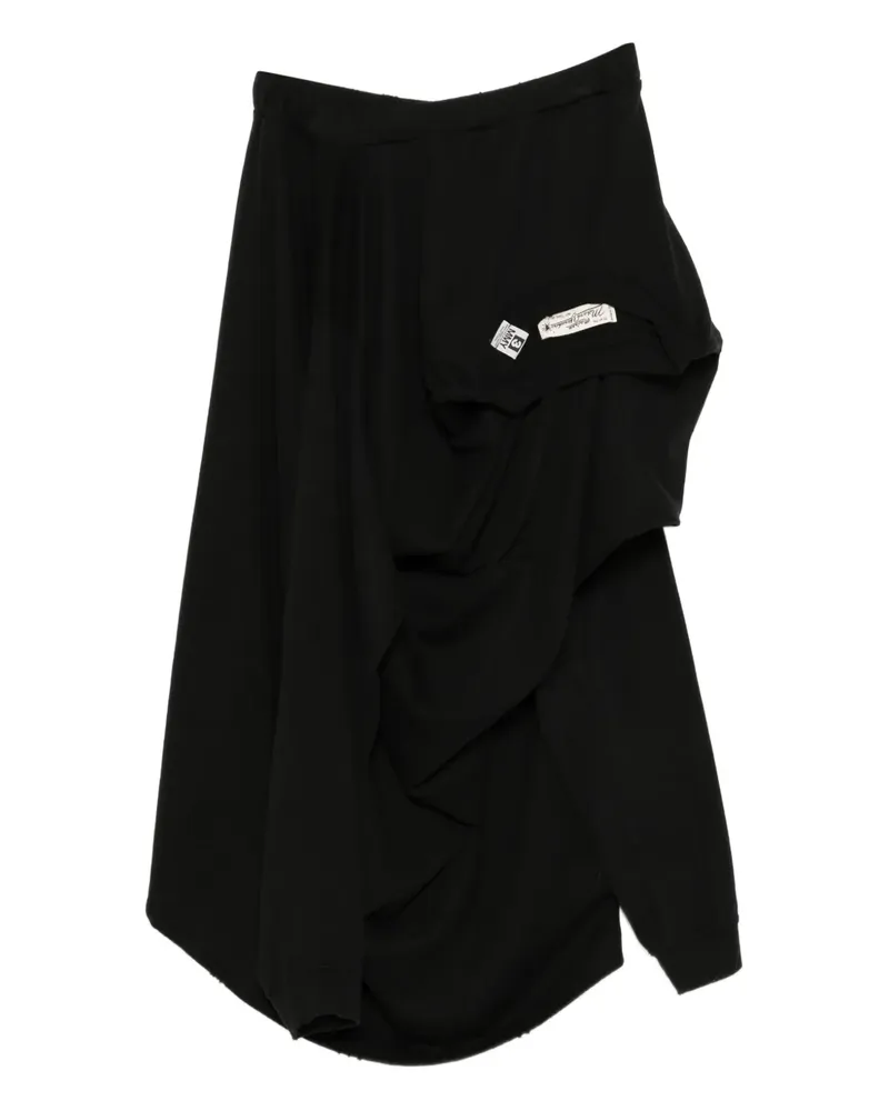 MIHARAYASUHIRO Rock mit Taschenschild - Schwarz Schwarz