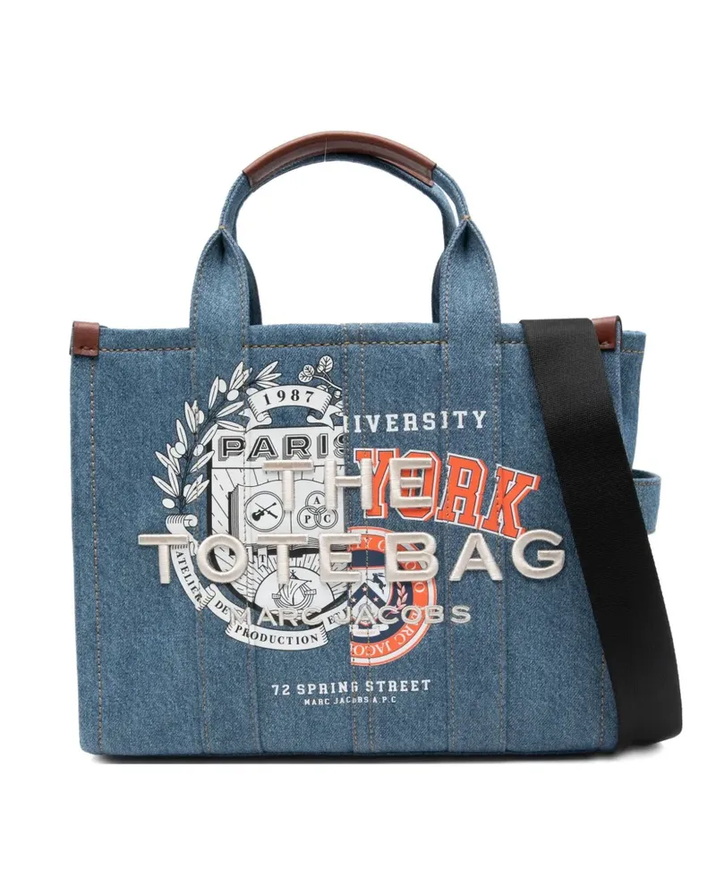 A.P.C. graphic-print tote bag - Blau Blau