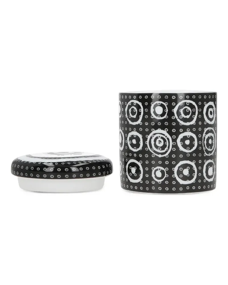 10 Corso Como Keramik-Kerze mit Kreis-Print - Schwarz Schwarz