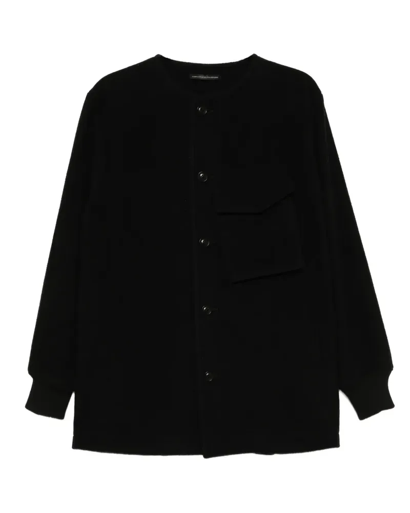 Yohji Yamamoto Jacke aus Wolle - Schwarz Schwarz