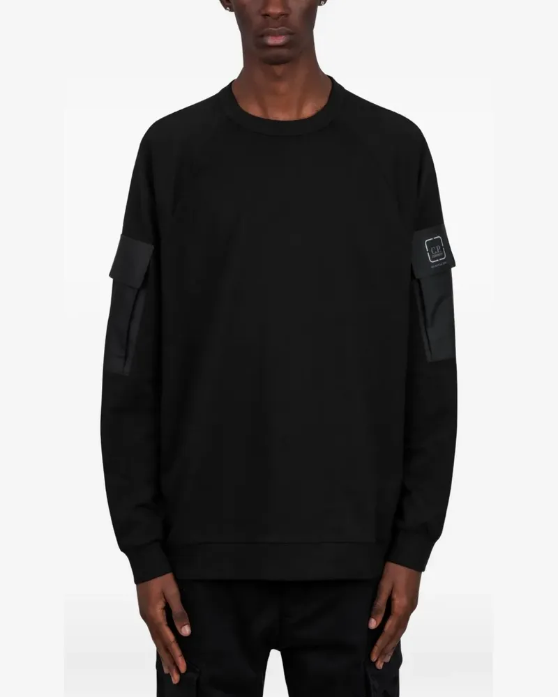 C.P. Company Metropolis Series Sweatshirt mit rundem Ausschnitt - Schwarz Schwarz