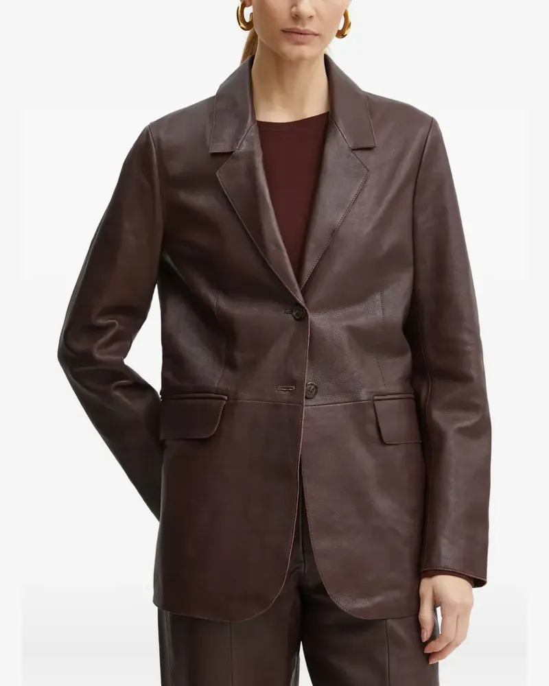 forte_forte Sakko aus Leder - Braun Braun