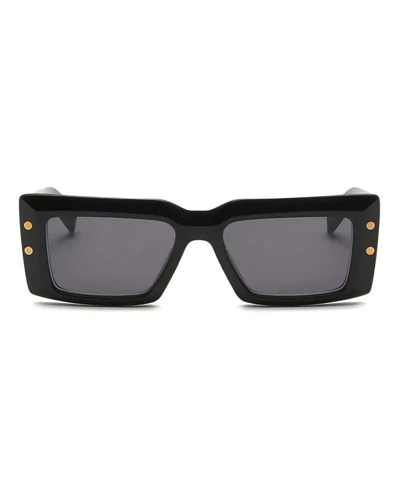 Balmain Imperial Sonnenbrille mit eckigem Gestell - Schwarz Schwarz