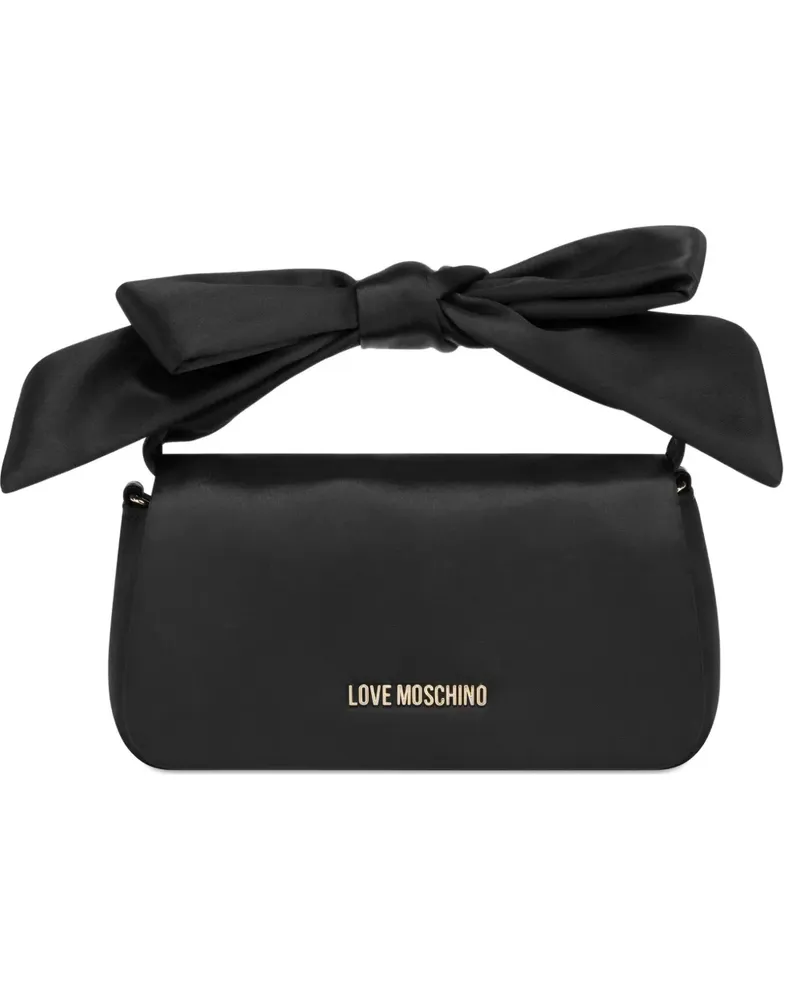 Moschino Tote Bag mit Schleife - Schwarz Schwarz