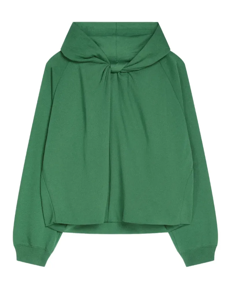Dries van Noten Drapierter Hoodie - Grün Grün