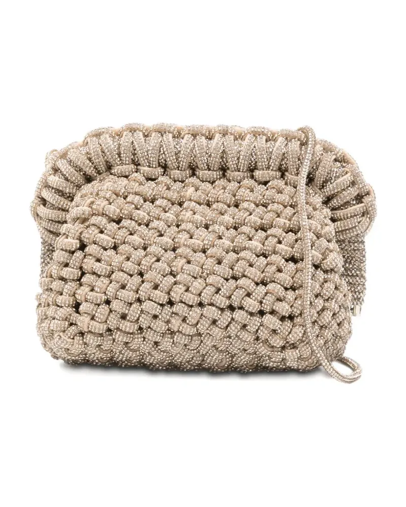 HIBOURAMA Mini Rock Clutch mit Verzierung - Gold Gold