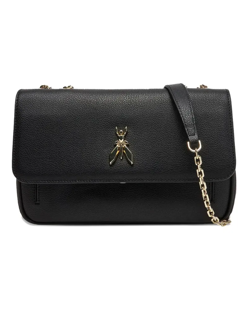 Patrizia Pepe Schultertasche mit Kettenriemen - Schwarz Schwarz