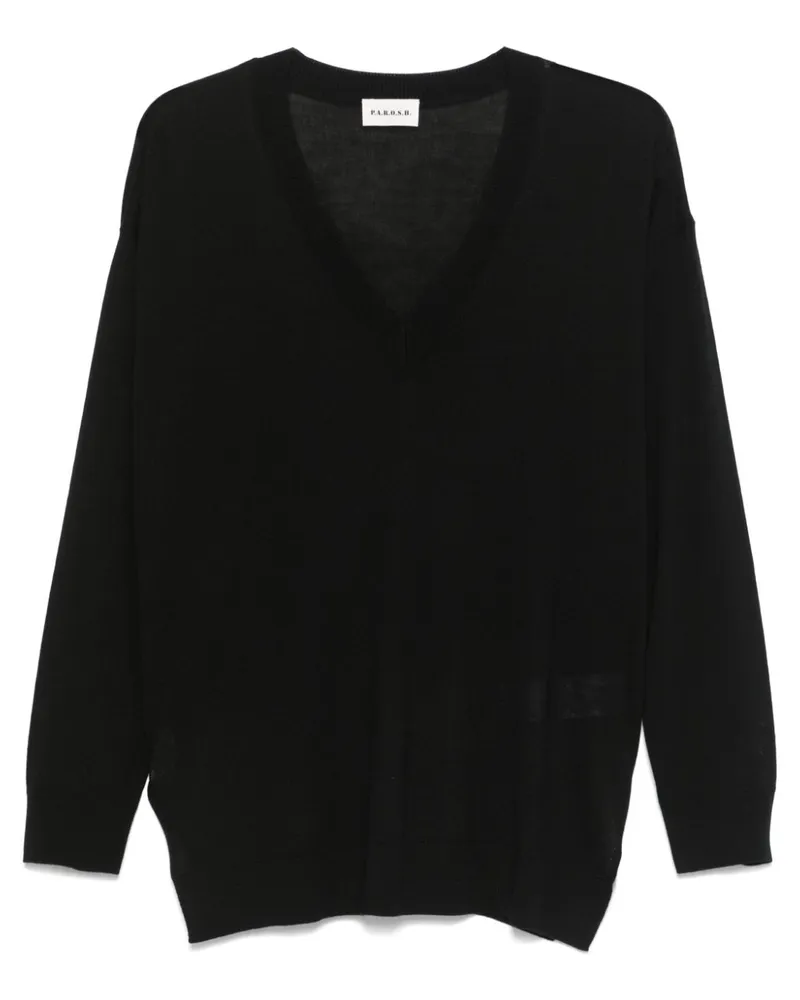 P.A.R.O.S.H. P.A.R.O H. Linfa Pullover - Schwarz Schwarz