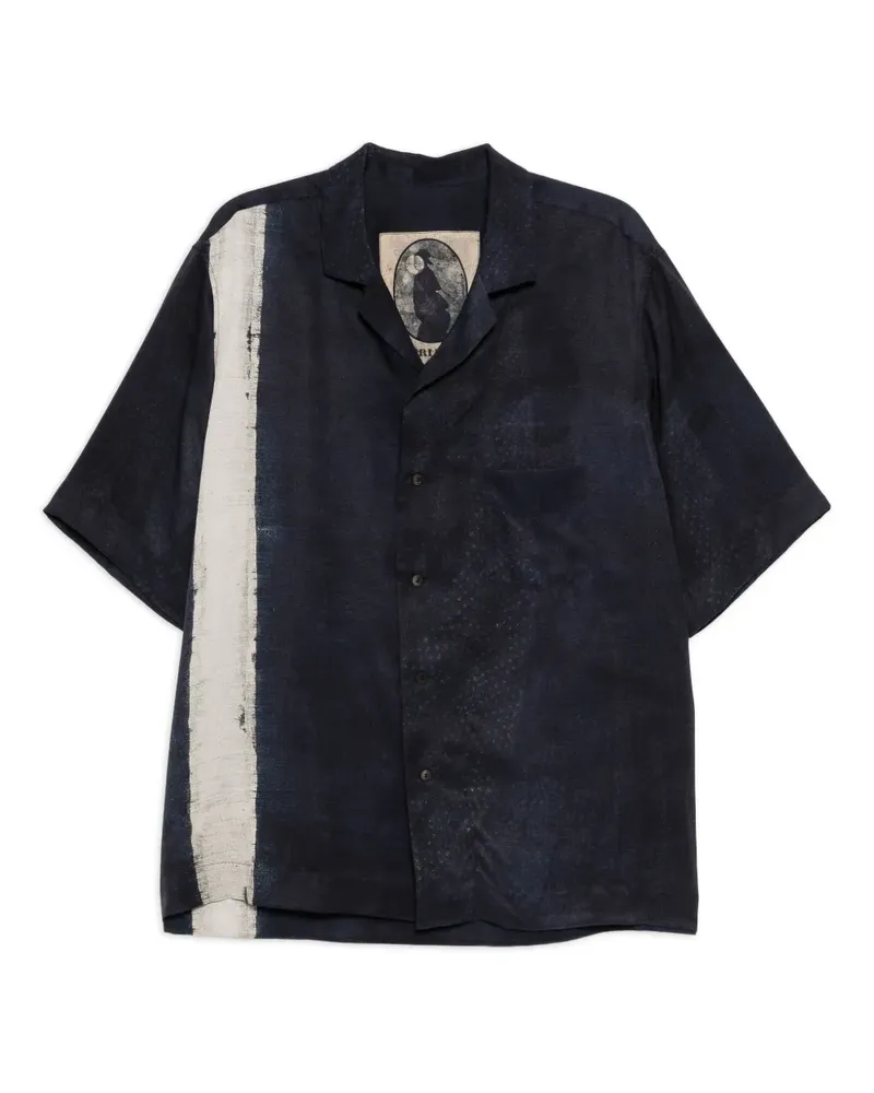 Ziggy Chen Hemd mit Print - Blau Blau