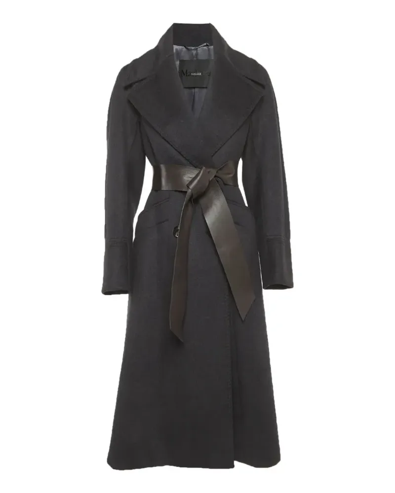 Max Mara Atelier belted double-breasted coat - Schwarz Schwarz