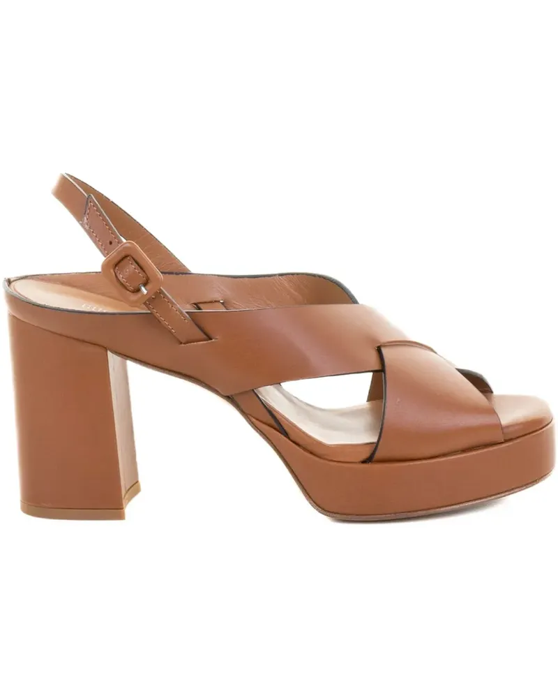 Guglielmo Rotta leather platform sandals - Braun Braun