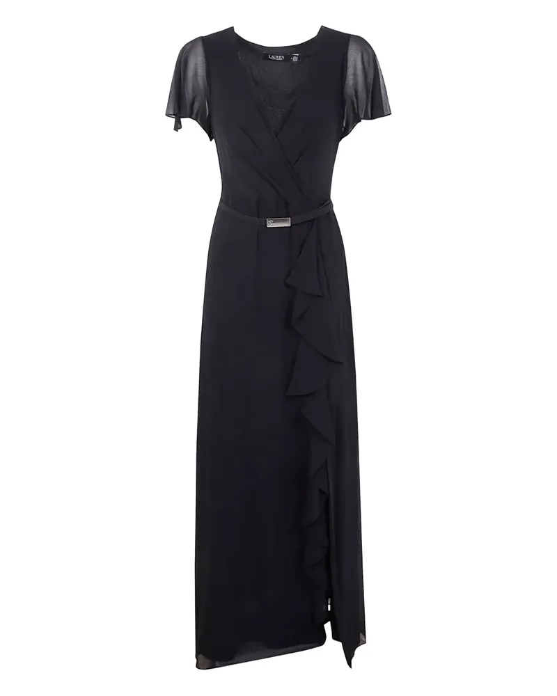 Ralph Lauren Maxikleid mit Rüschen - Schwarz Schwarz