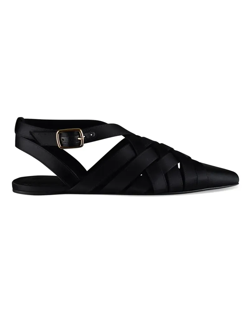 Loro Piana Silene criss-cross pumps - Schwarz Schwarz