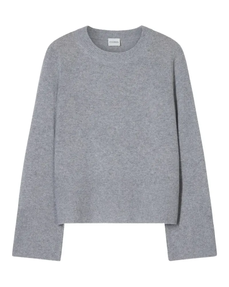 Closed crew-neck long-sleeve knitwear - Grau Grau
