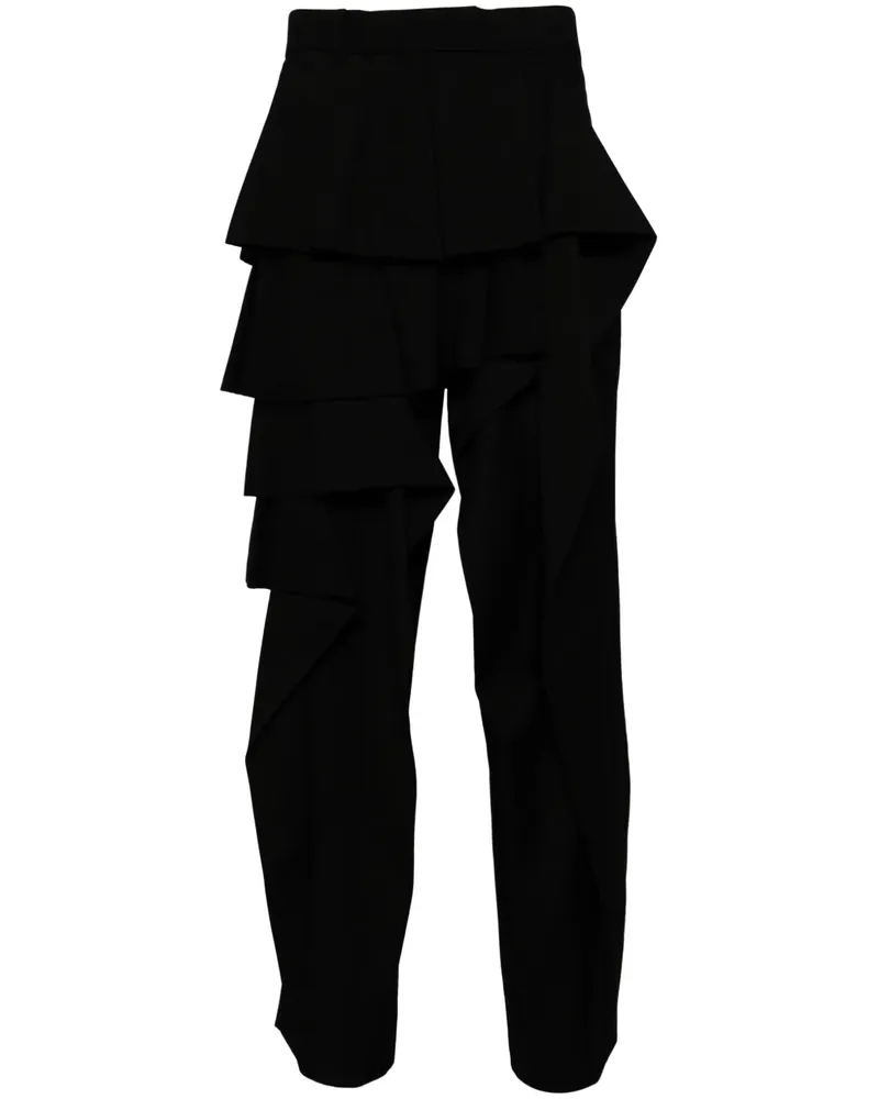 TAAKK Gerüschte Easy Hose - Schwarz Schwarz