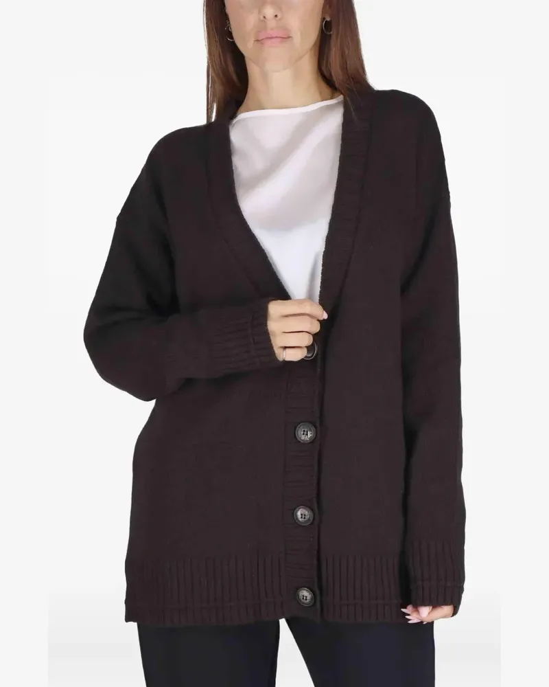 Maliparmi Cardigan mit V-Ausschnitt - Braun Braun