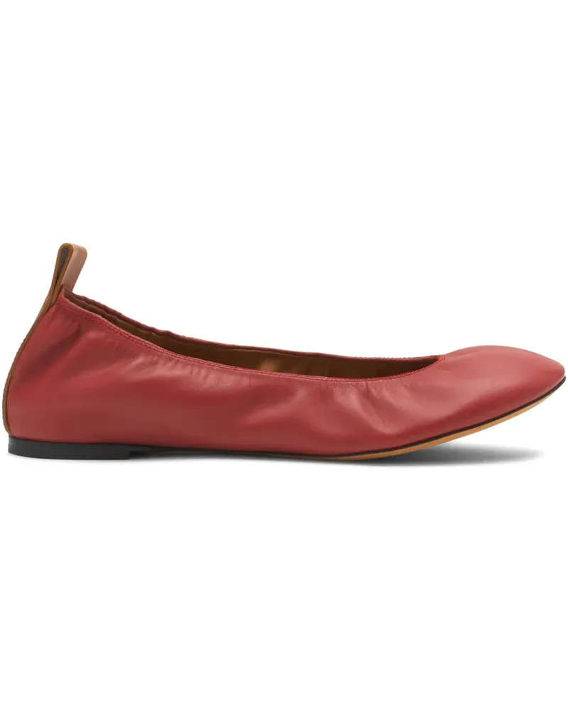 Lanvin Ballerinas aus Leder - Rot Rot