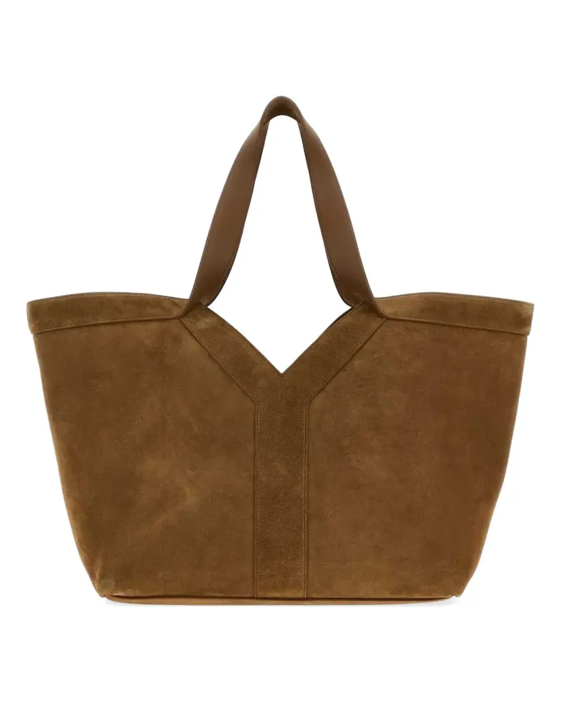 Saint Laurent Y Tote Bag aus Wildleder - Braun Braun