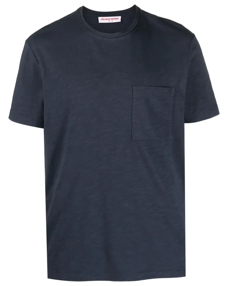 Orlebar Brown T-Shirt mit aufgesetzter Tasche - Blau Blau