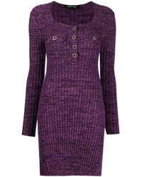 Tout a Coup Kleid mit Deko-Knöpfen Violett