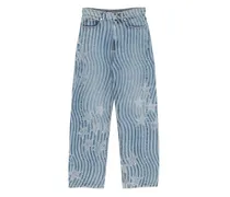 Jeans mit Sternverzierung - Blau