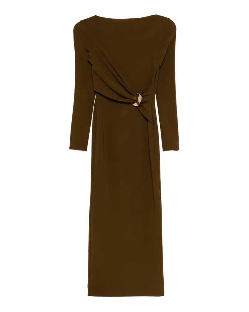 Roland Mouret appliqué-detail midi dress - Braun Braun