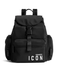 Dsquared2 Icon Rucksack mit mehreren Taschen Schwarz