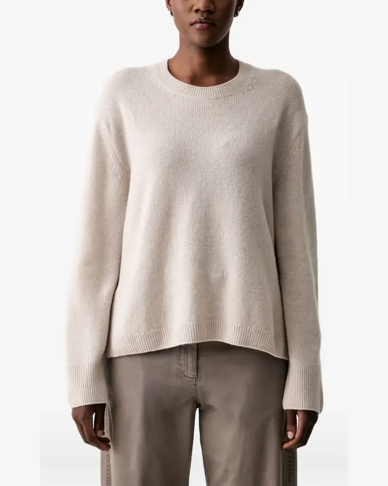 Marc O'Polo Pullover mit geripptem Besatz - Nude Nude