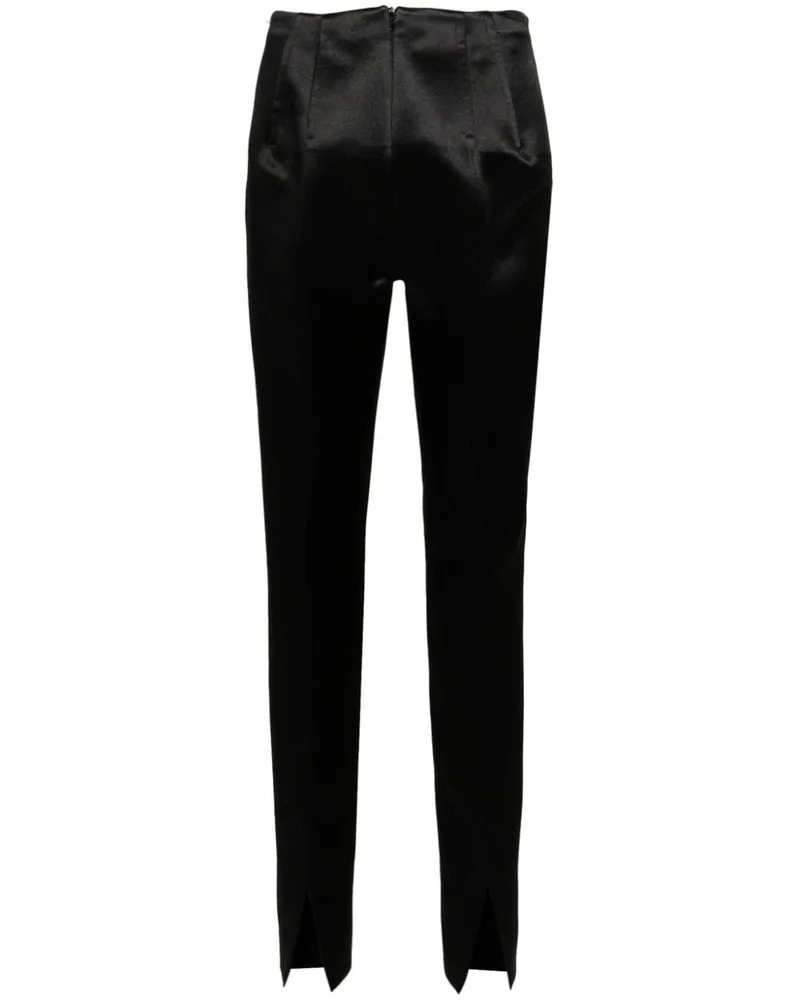 SPORTMAX Tapered-Hose mit Satin - Schwarz Schwarz