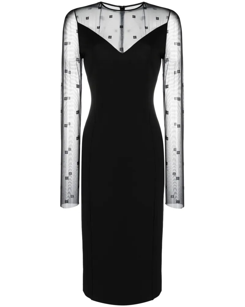 Givenchy Minikleid mit Logo - Schwarz Schwarz